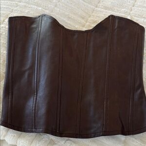 Miaou Brown and Floral Corset